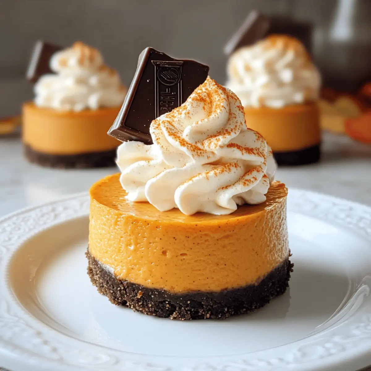 Mini-vegane Kürbis-Käsekuchen einfach selbst machen