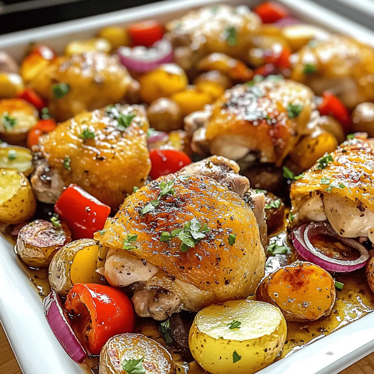 Schmackhaftes Blechpfannen-Griechisches Hähnchen Rezept