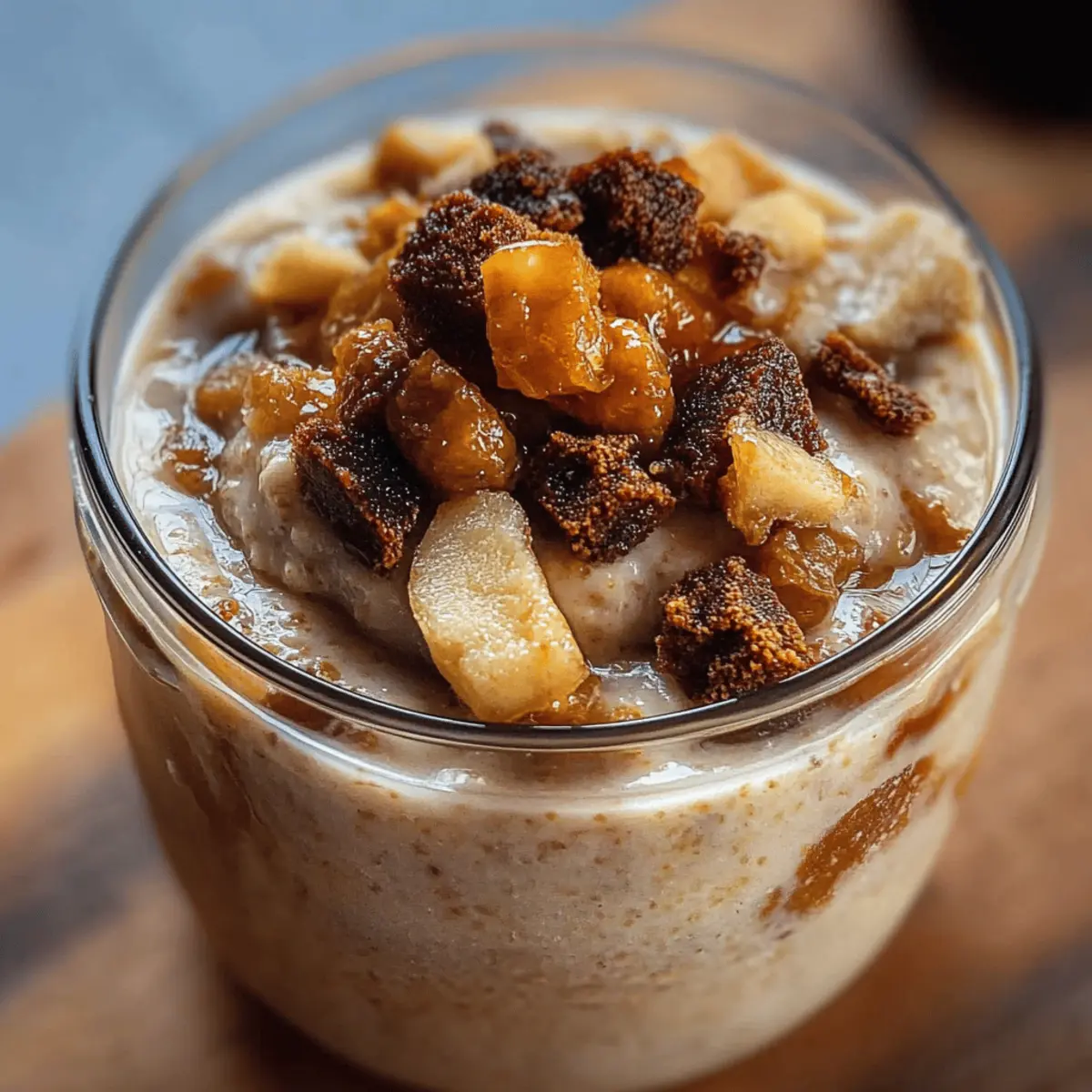 Stippgrütze mit Johannisbrot im Glas genießen