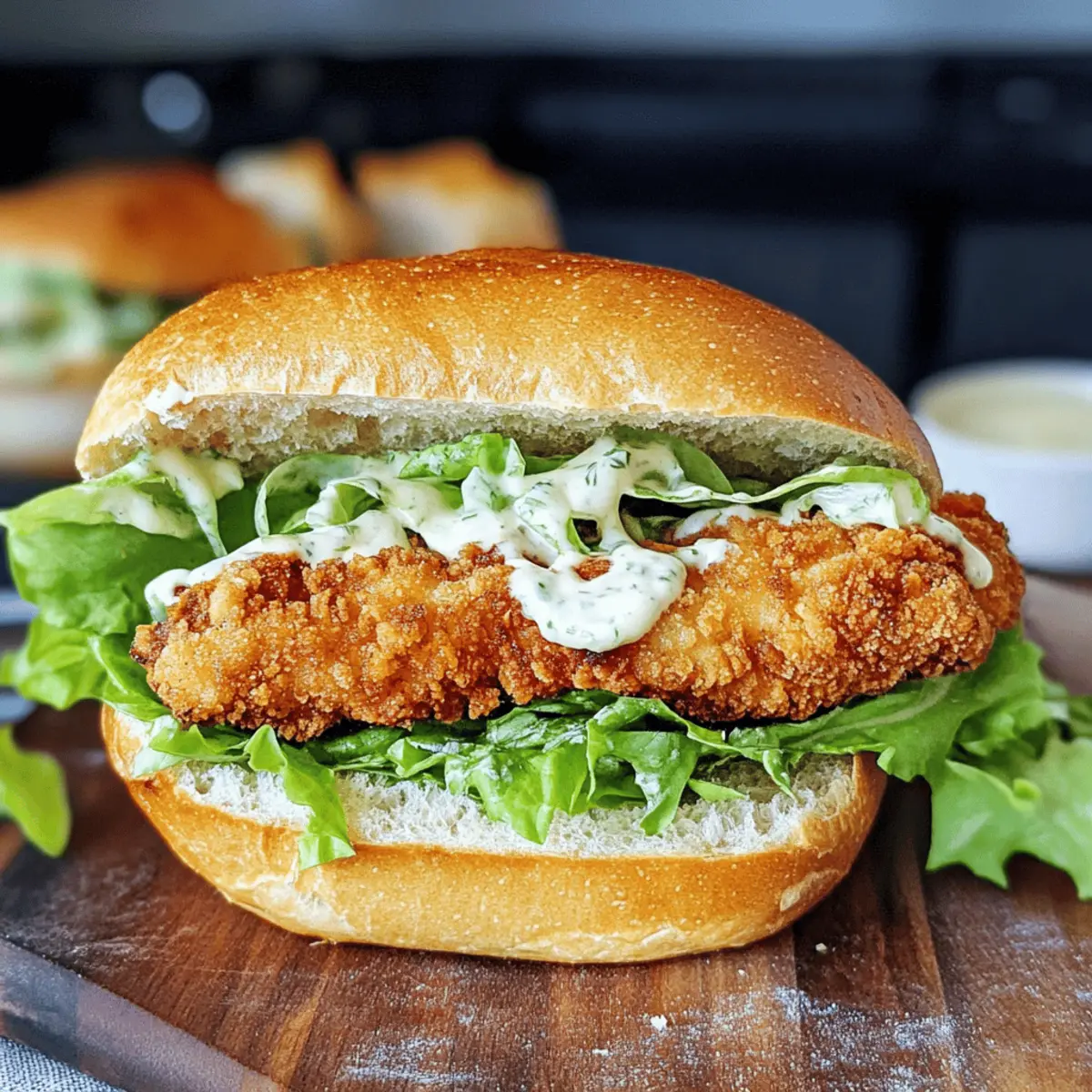 Knuspriges Caesar-Sandwich mit Hühnchen für Genießer