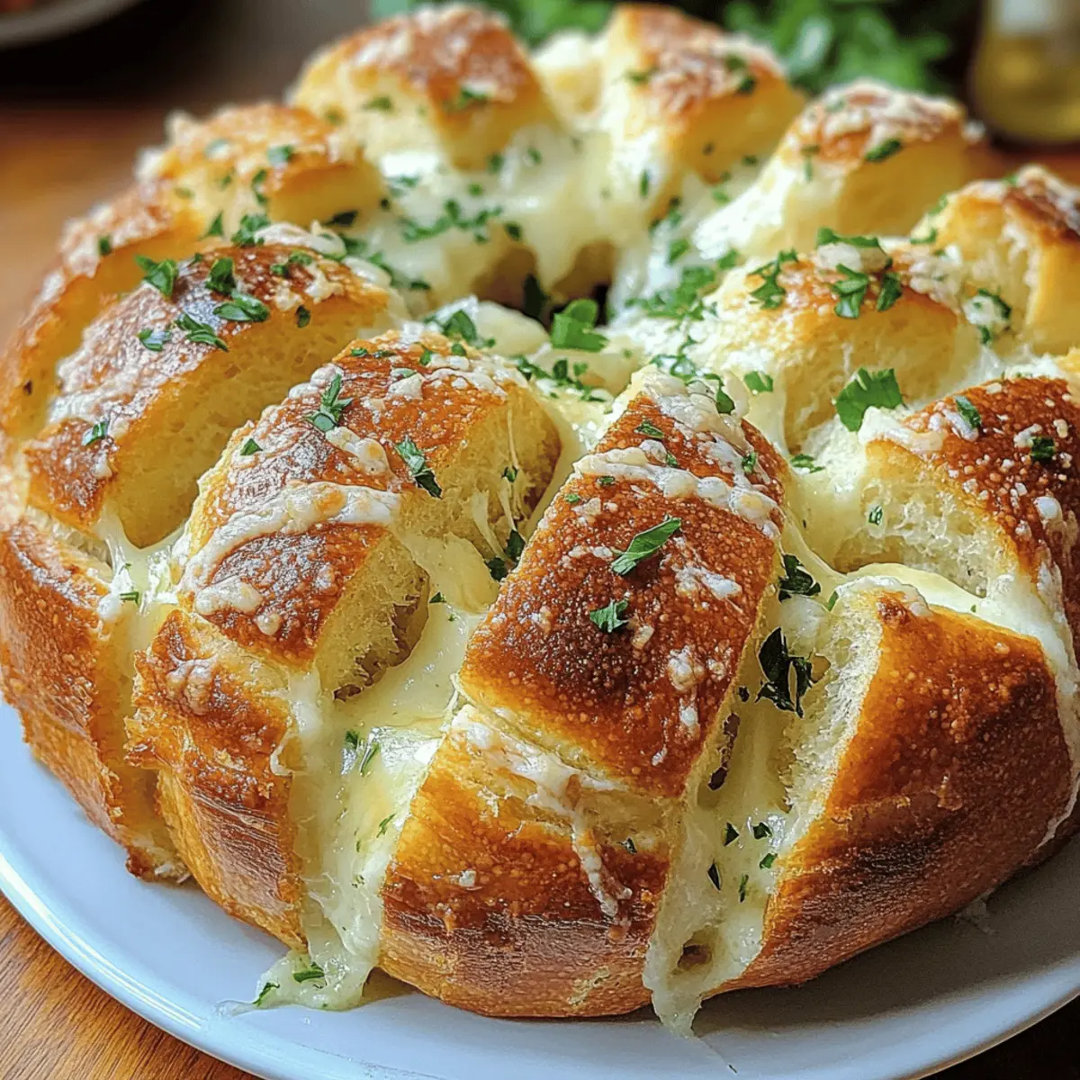 Knoblauch Parmesan Zupfbrot Rezept Einfach und Schnell