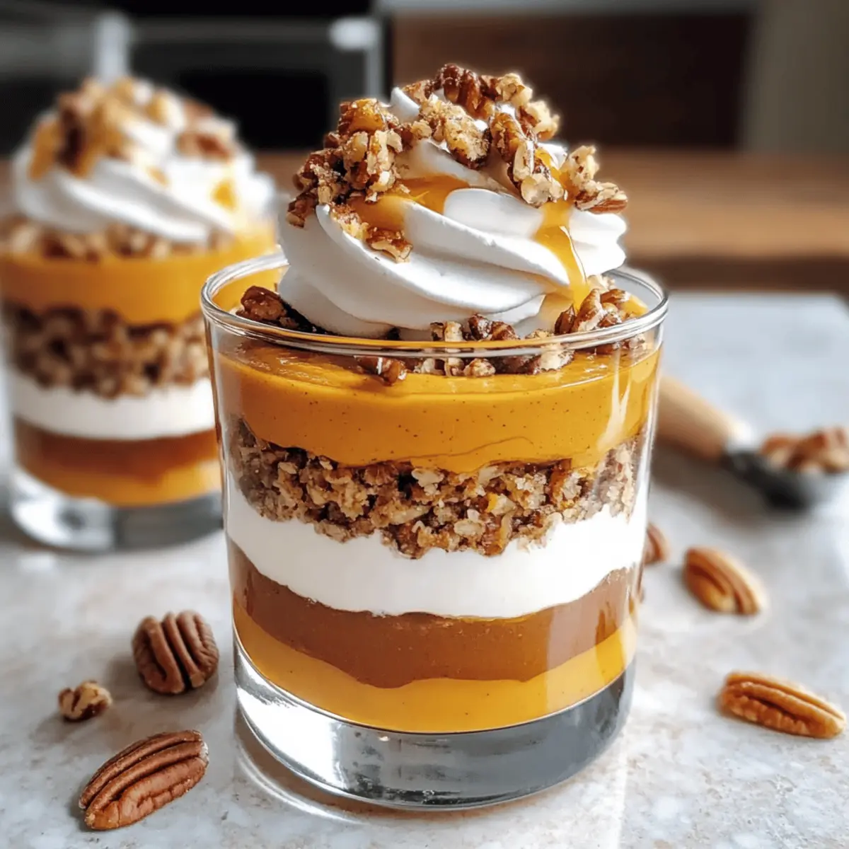 Kürbis-Dessert: veganer Pumpkin Pie im Glas genießen