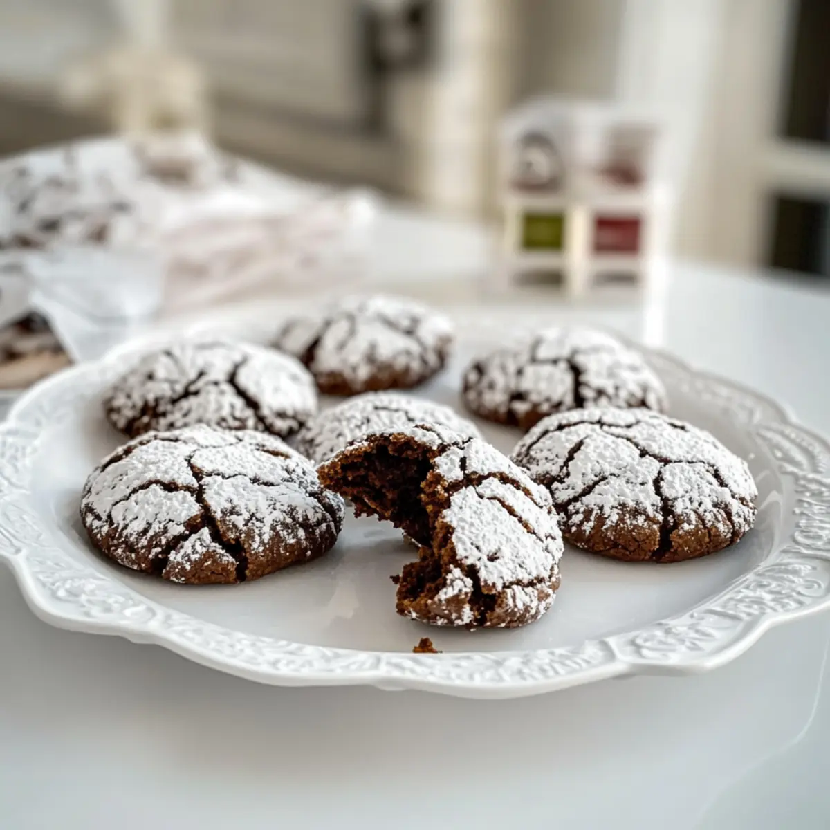 Schoko Crinkle Kekse – Weiche Schokoladenträume