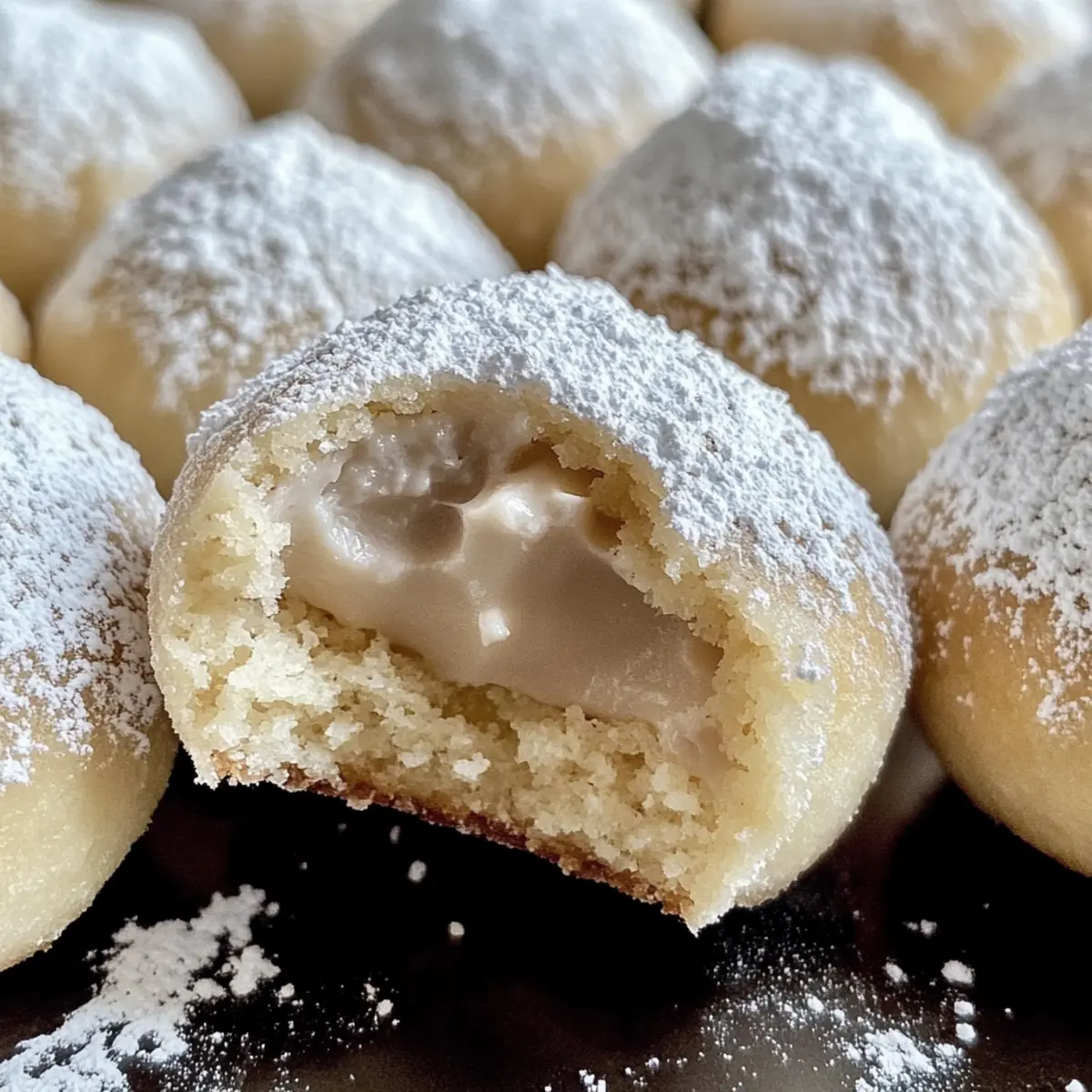 Vanillekipferl-Kugeln mit Marzipan und Nougat zaubern Freude