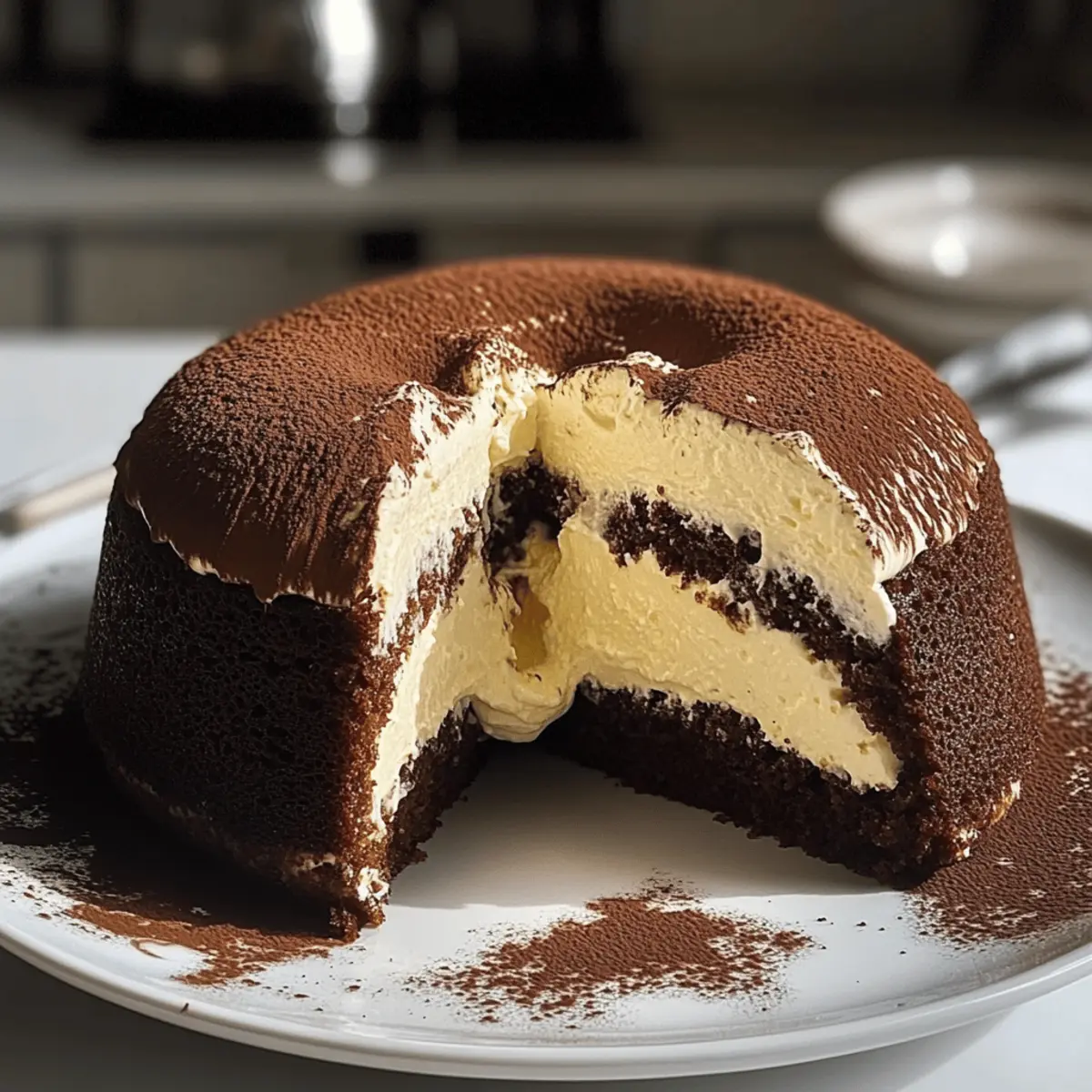 Schoko-Gugelhupf mit Cheesecakefüllung: Ein Traumstück