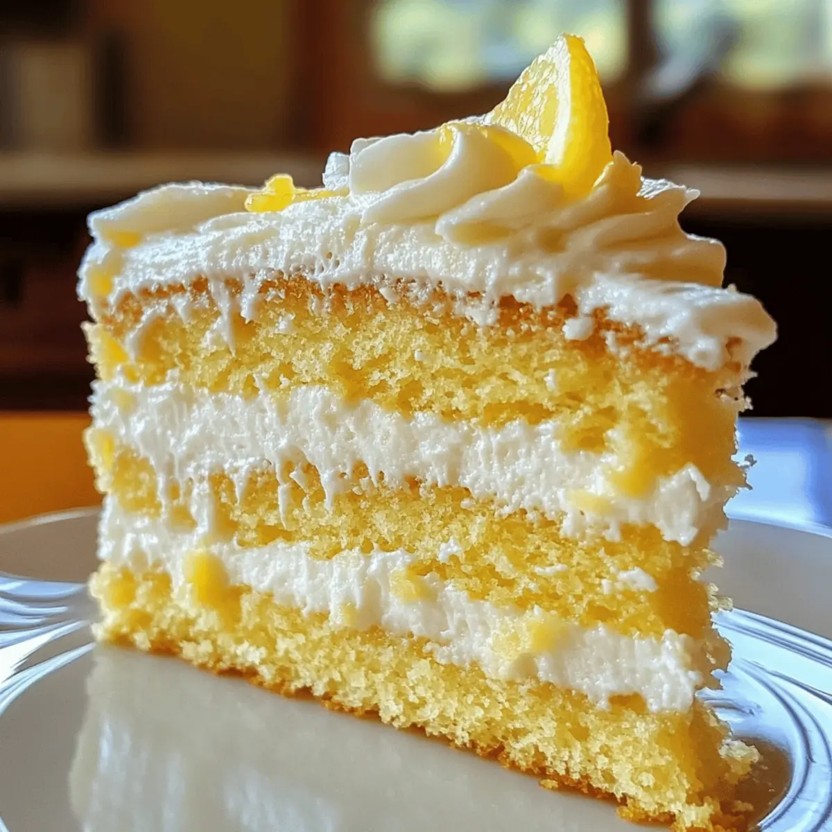 Italienisches Zitronencreme Kuchen Rezept ganz einfach