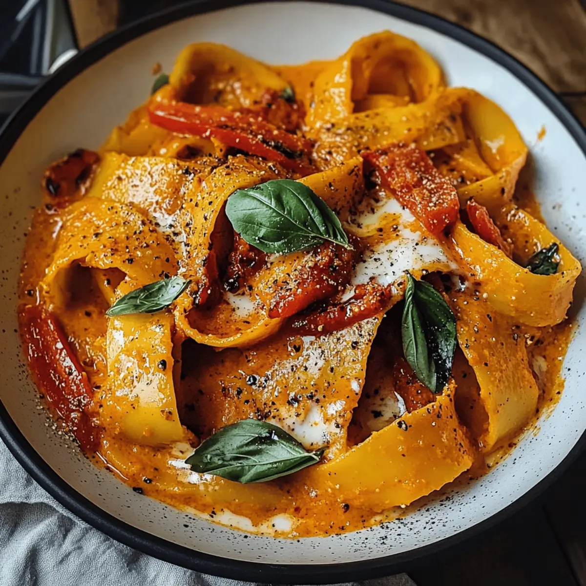 Ofenkürbis-Paprika-Sauce selbst gemacht!