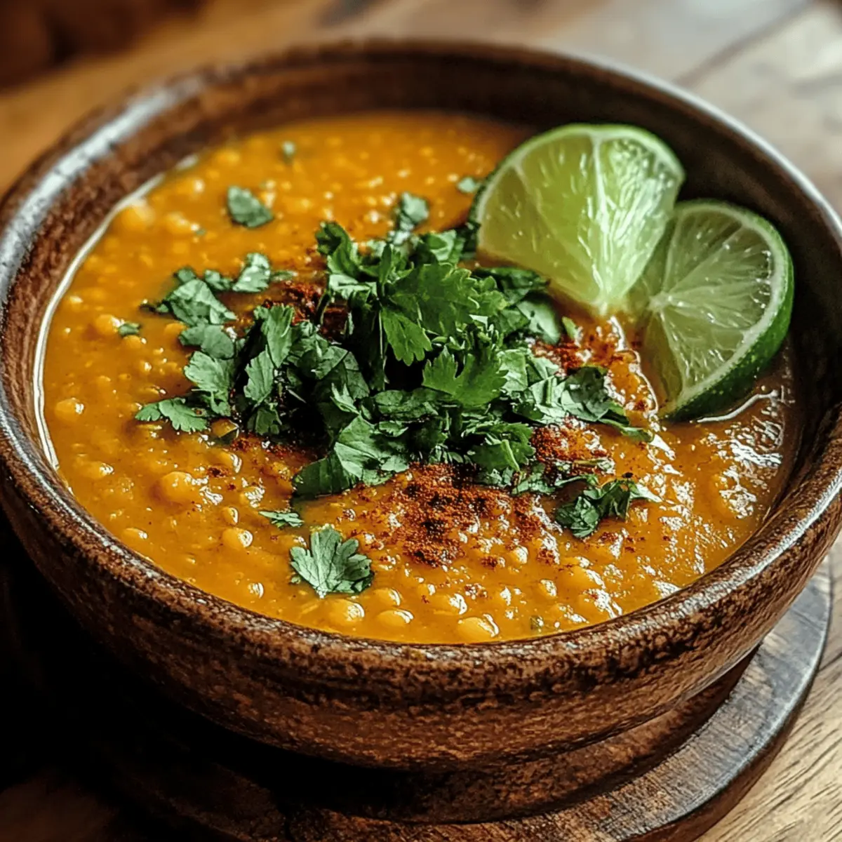 Würzige Kürbis-Linsen-Suppe für kalte Tage