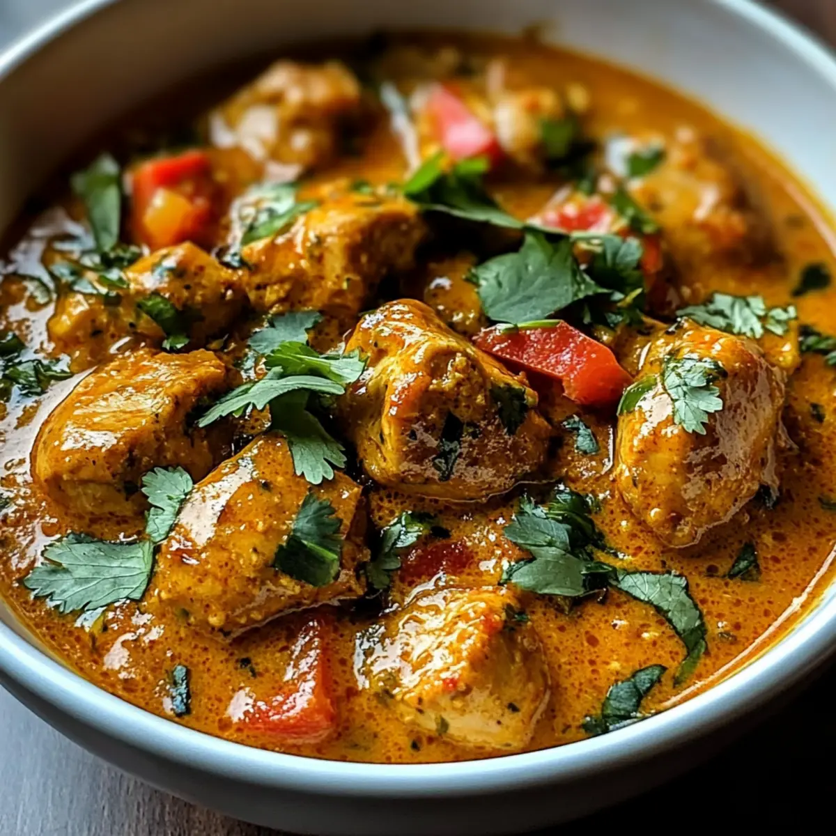 Afrikanisches Kokos-Hähnchen-Curry leicht gemacht