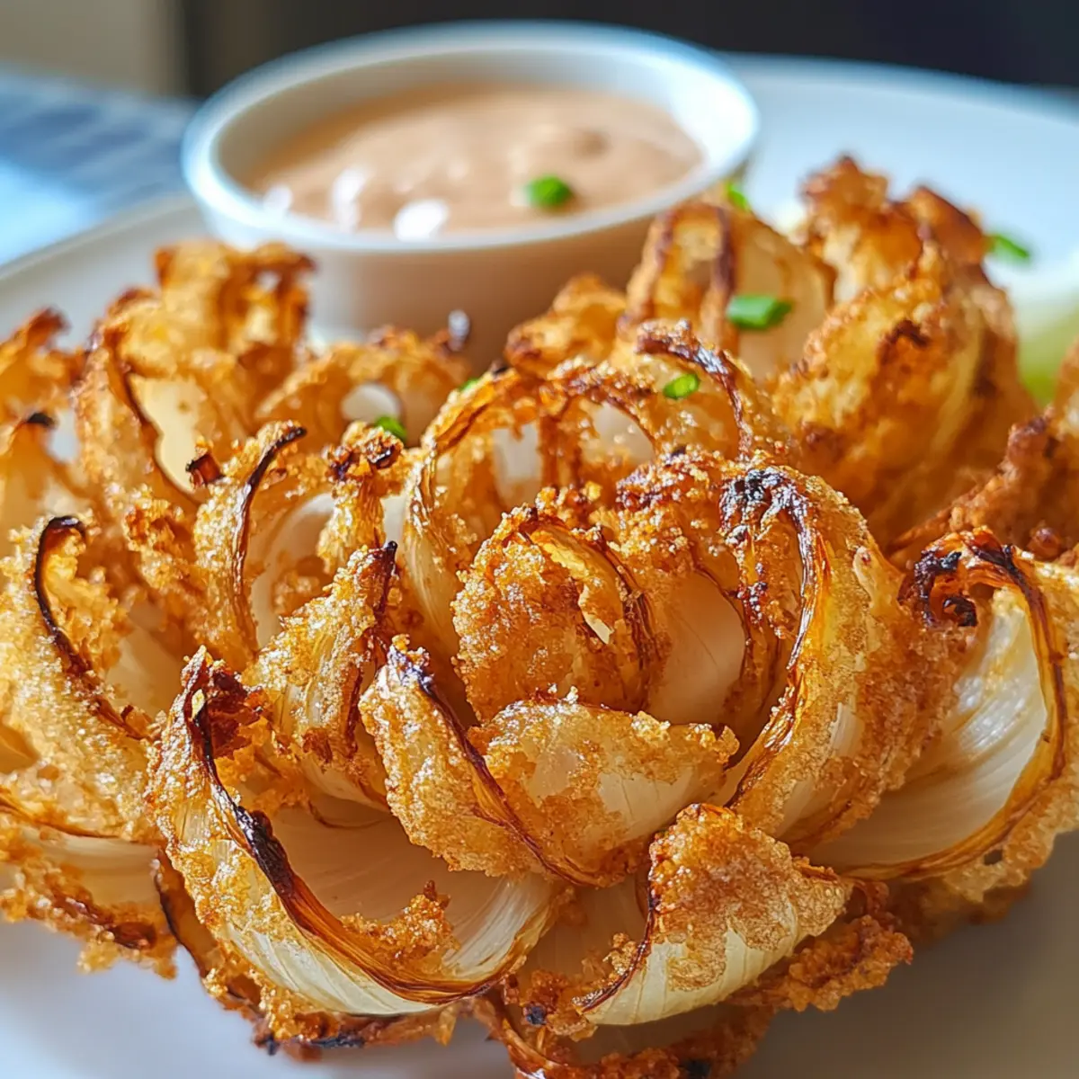 Luftfritteuse blühende Zwiebeln ganz einfach machen