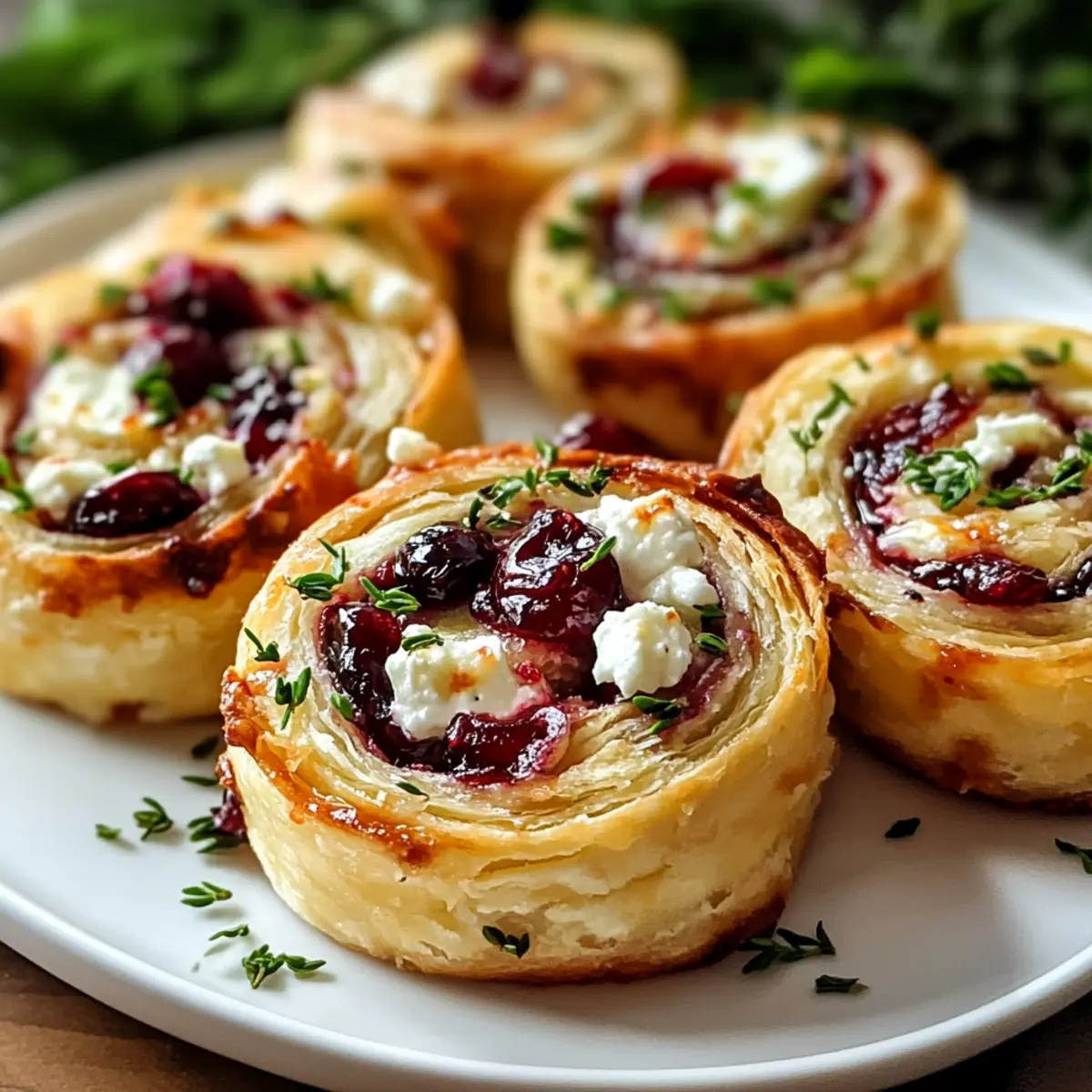 Weihnachts-Cranberry-Feta-Wickel für jede Feier