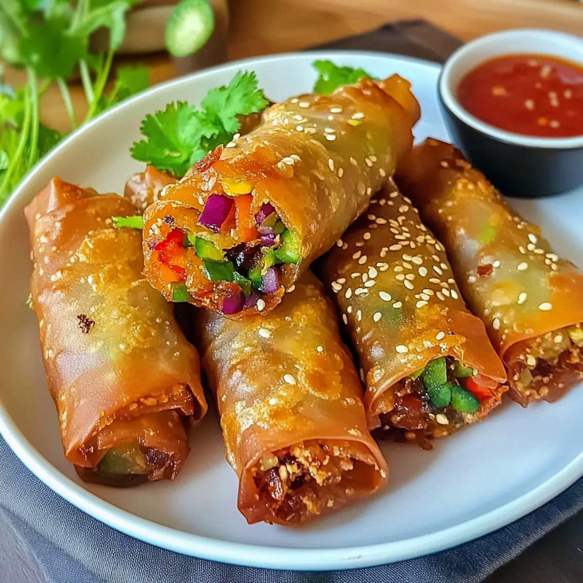 Crispy Frühlingsrollen Airfryer – Knusprig und Lecker