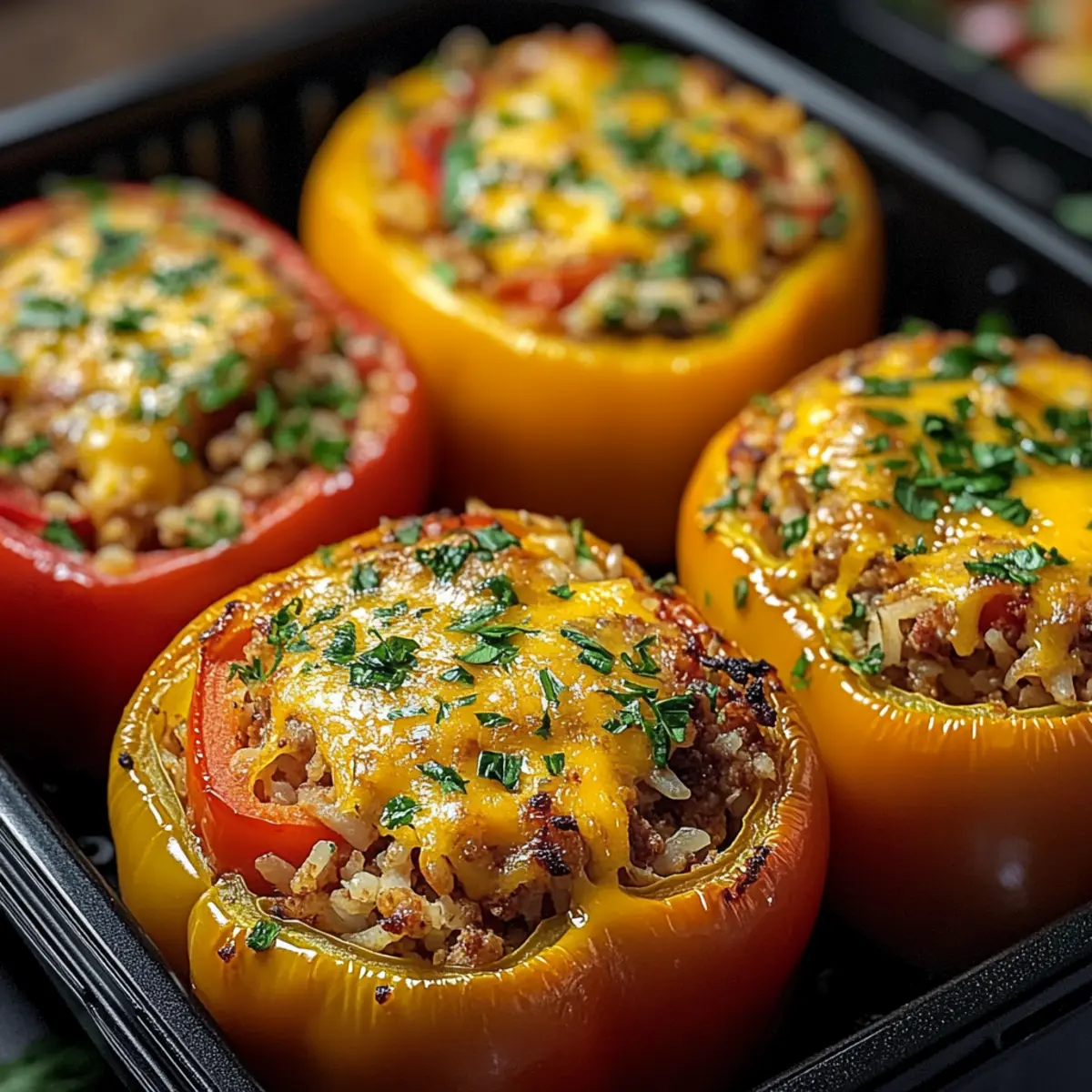 Gefüllte Paprika aus dem Airfryer: Schnell und Gesund