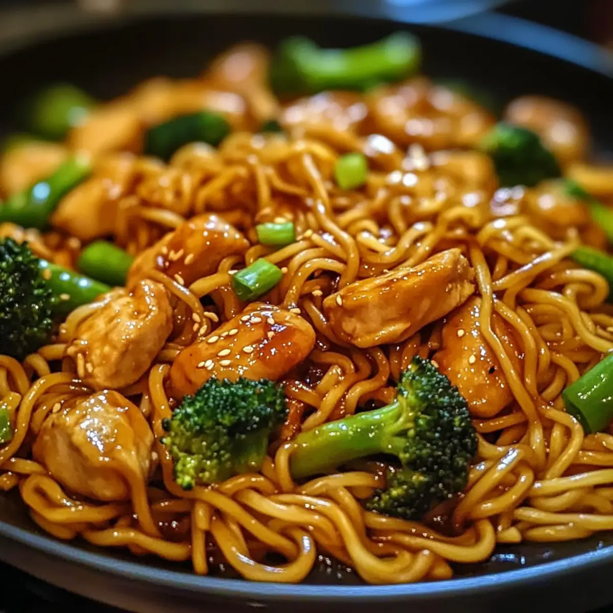 Hähnchen Teriyaki Nudeln: Einfach selbstgemacht!