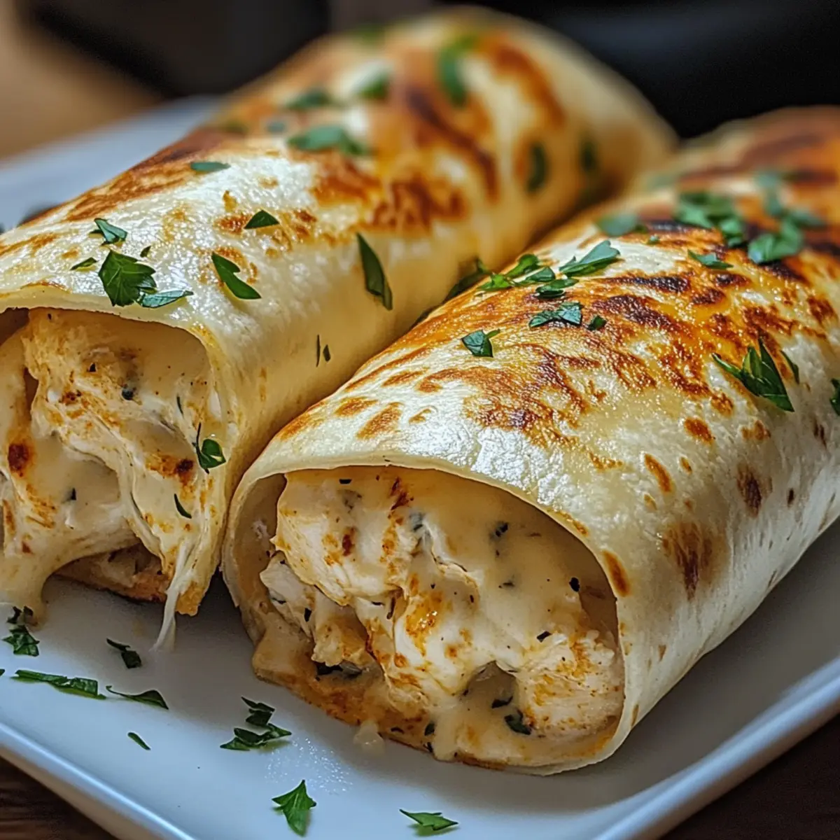 Käsegeschmack Hühnchen Wraps – Blitzschnell und Lecker