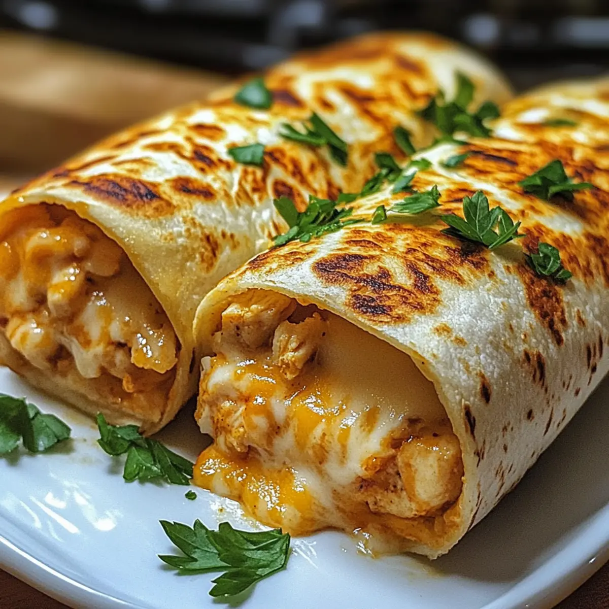 Käsegeschmack Hühnchen Wraps - Einfache Genussmomente