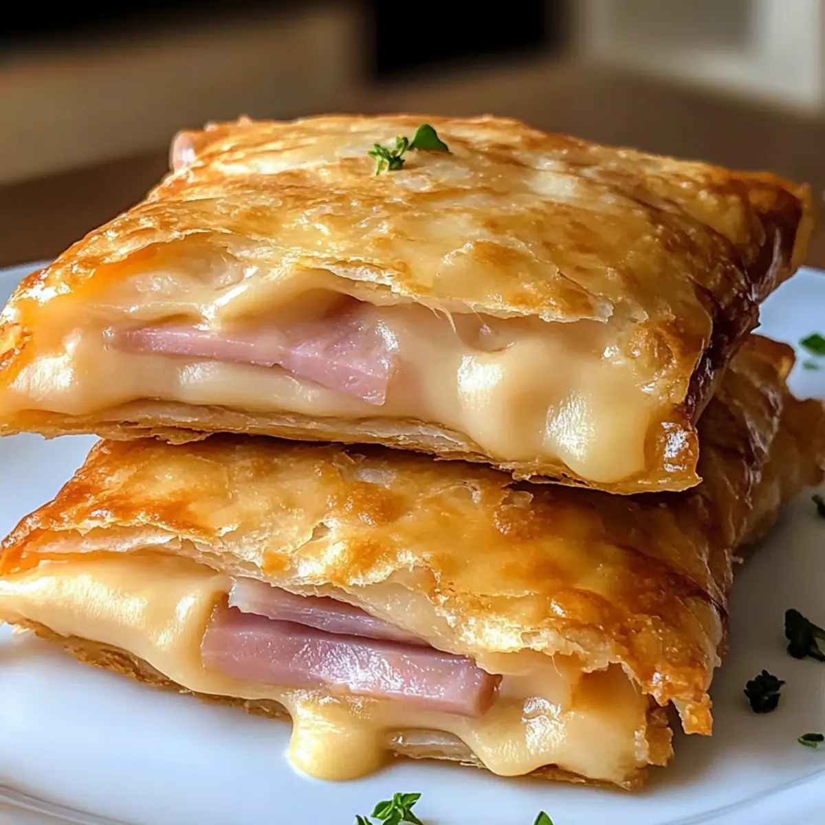 Knusprige Schinken-Käse-Taschen für jeden Anlass