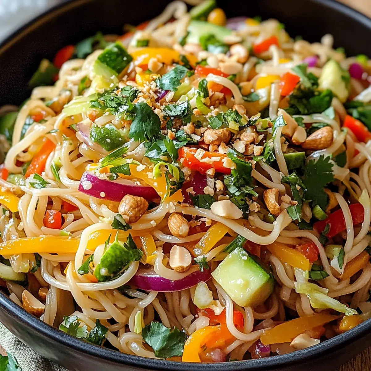 Limetten Crunch Nudelsalat für frische Sommermomente