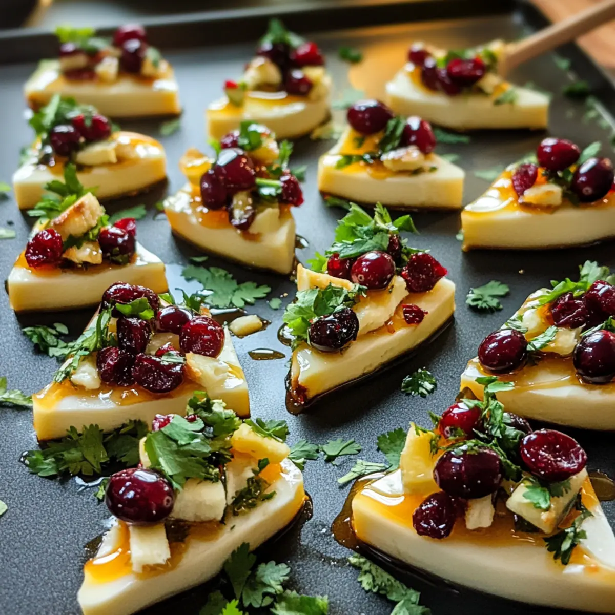 Mini Brie Weihnachtsbäume für festliche Anlässe