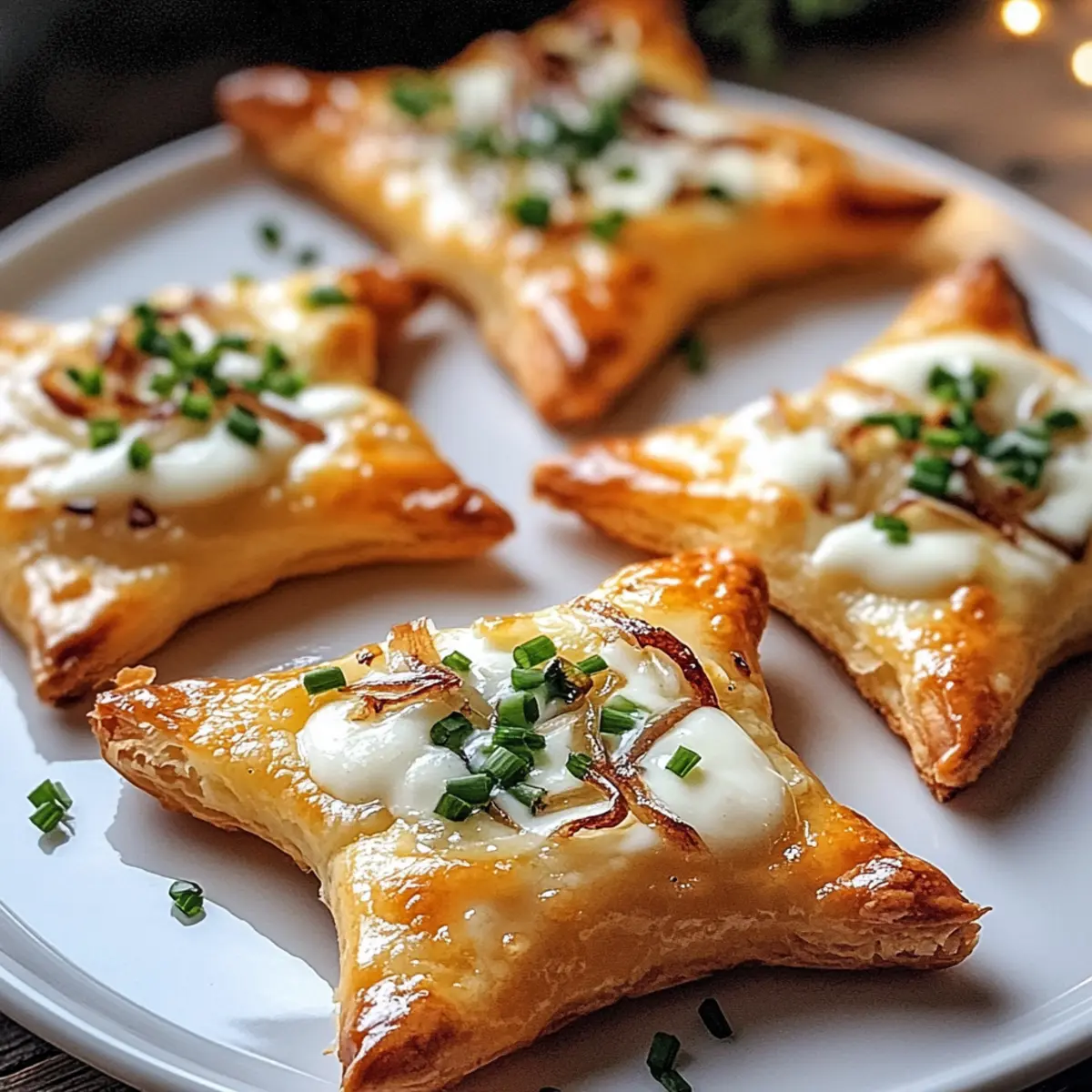 Mini Flammkuchen Sterne für jeden Anlass
