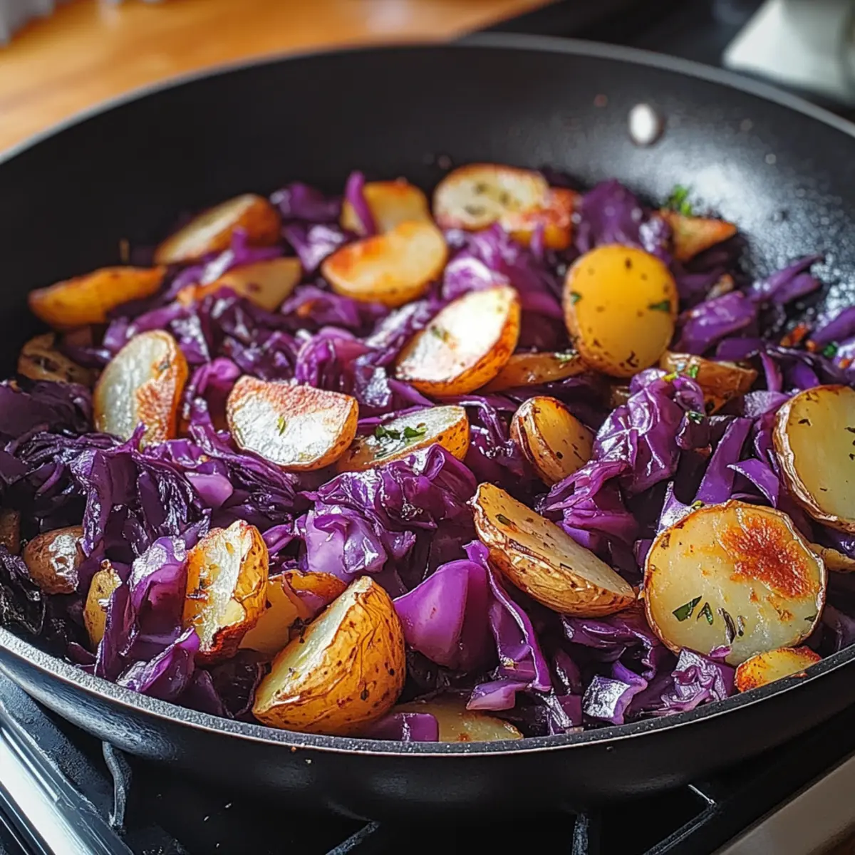 Rotkohl Pfanne mit Kartoffeln – Einfach lecker genießen