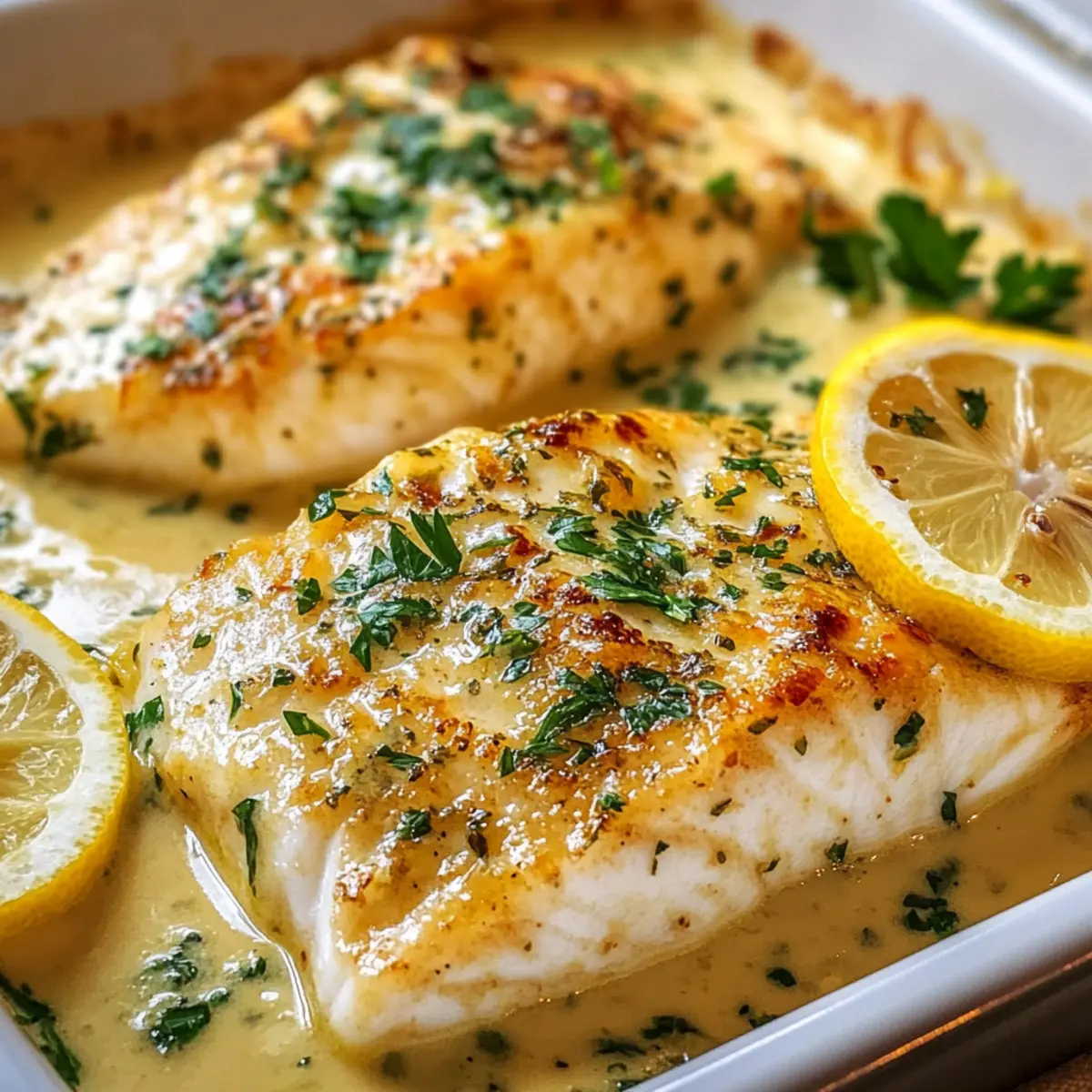 Saftiges Zitronen-Fischfilet aus dem Ofen