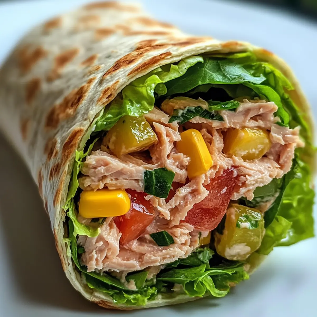 Schneller Thunfisch-Wrap für dein perfektes Mittagessen