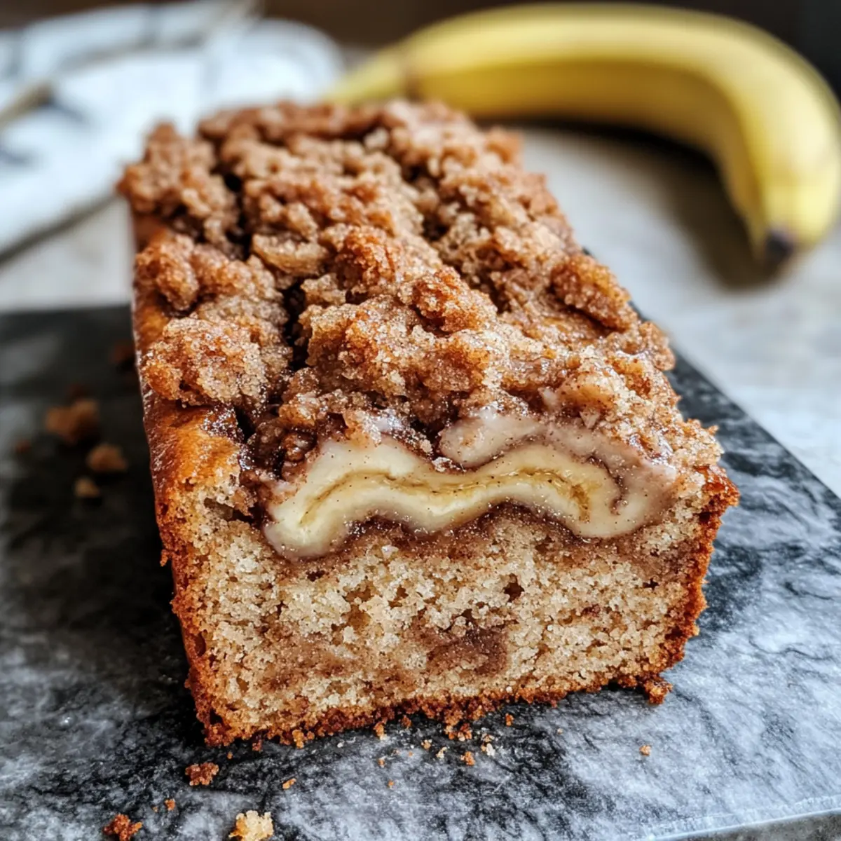 Veganes Zimt-Strudel Bananenbrot mit Streusel Rezept