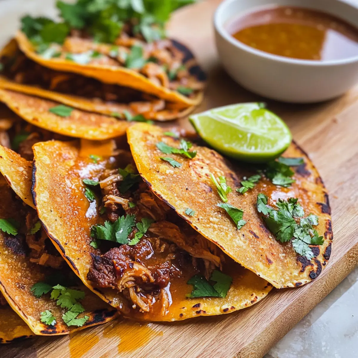Birria-Tacos mit Consommé: Ein Fest der Aromen