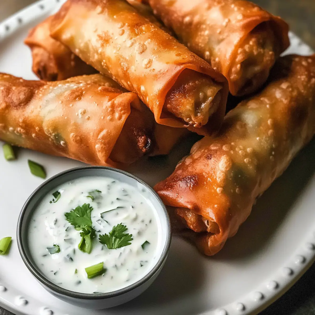 Buffalo-Hühnchen-Eirollen für deinen Snackabend