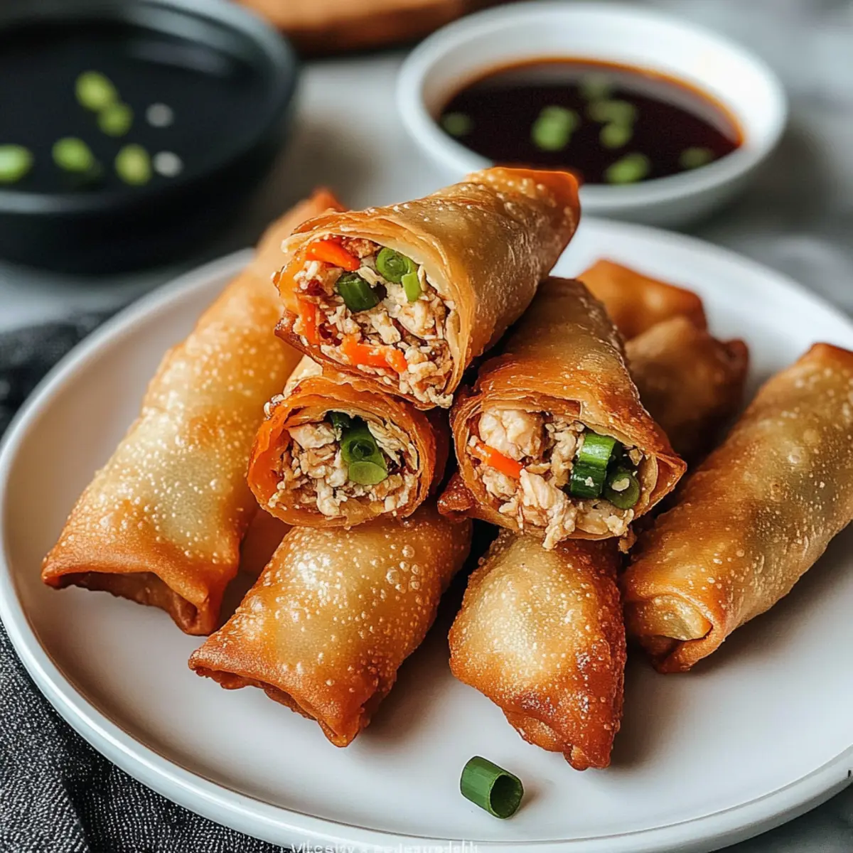 Kantonese Hühner-Ei-Rolle: Knusprig und lecker