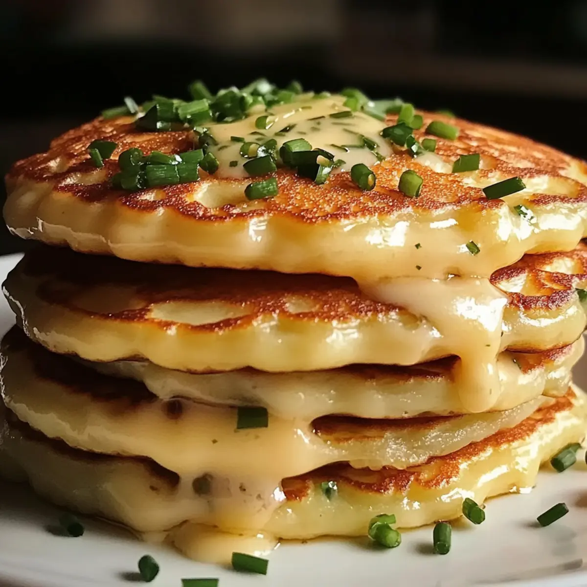 Käse- und Schnittlauchpfannkuchen für den perfekten Brunch