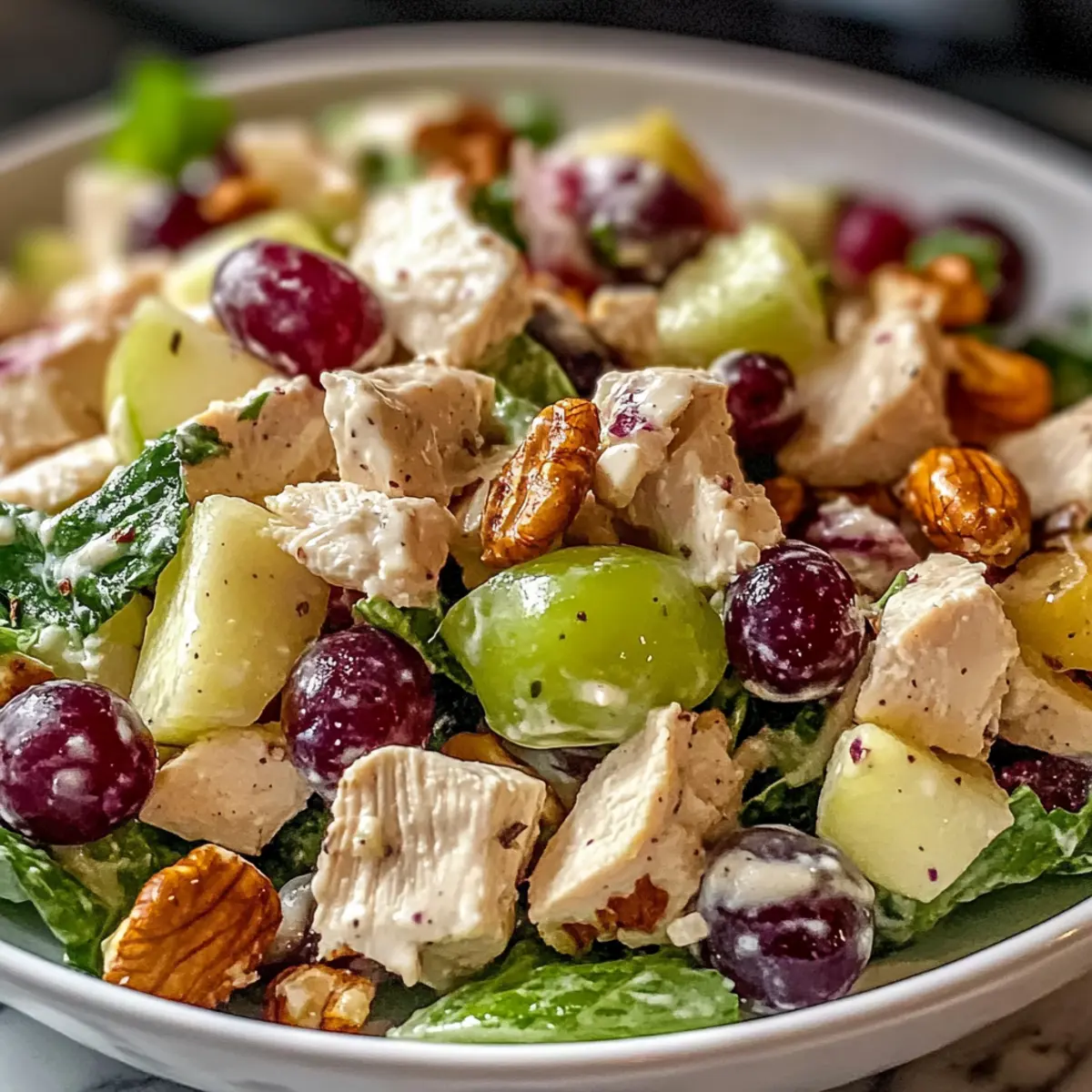 Hühnchen Waldorf Salat: Einfache, frische Köstlichkeit