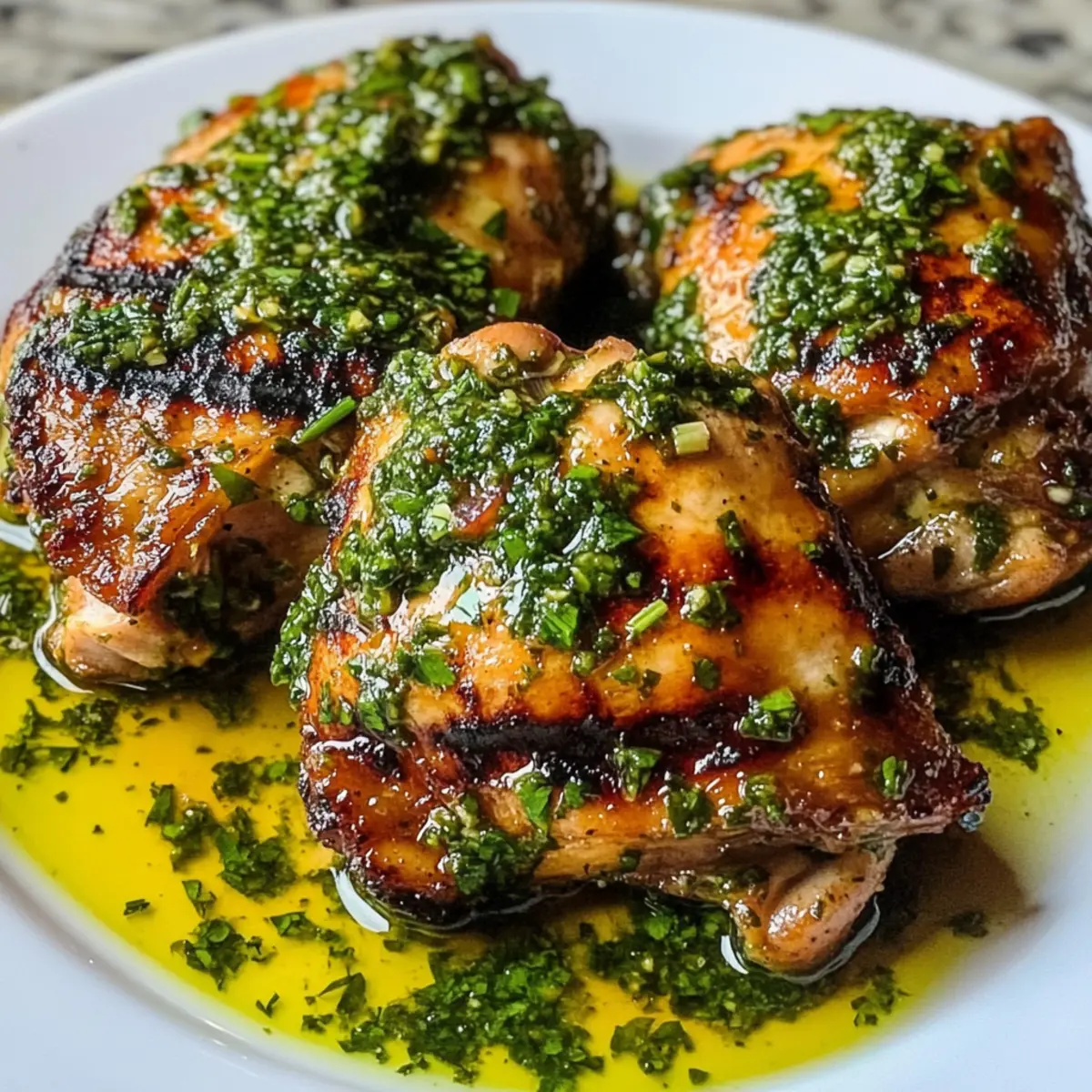 Chimichurri-Hähnchenschenkel für jeden Abend