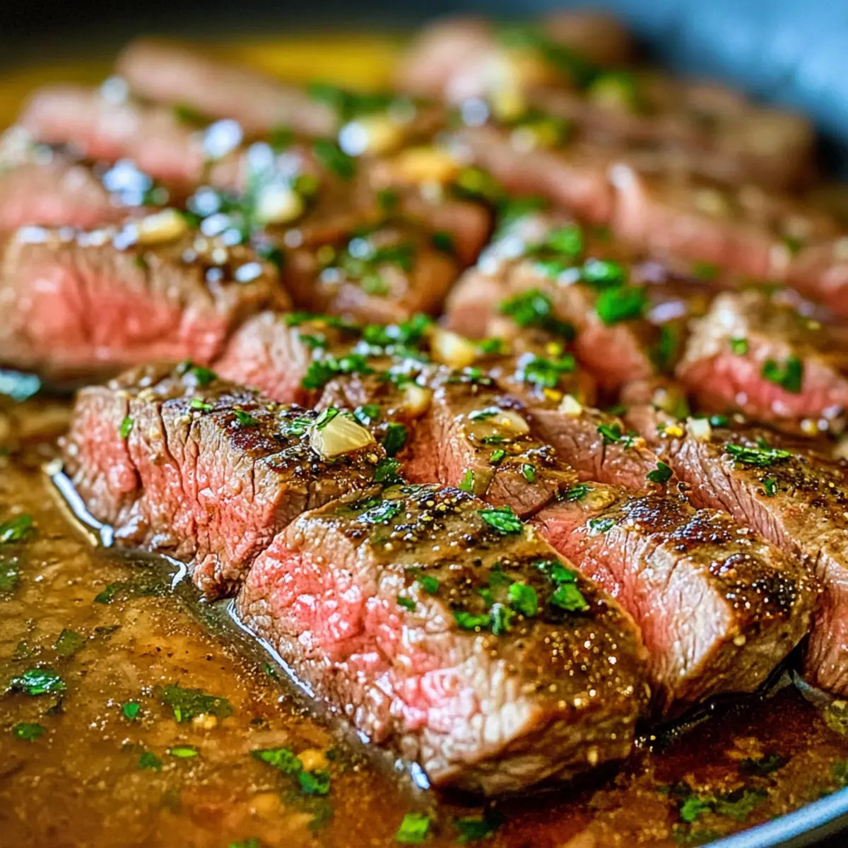 Knoblauchbutter Pfannensteak Ofen Rezept für Genuss