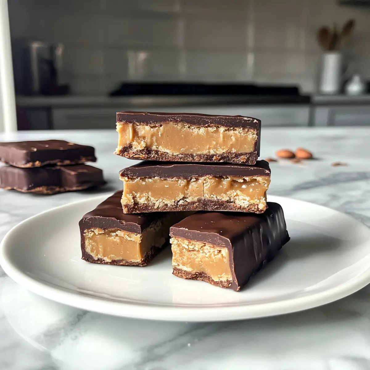 Gesunde Twix Riegel glutenfrei selbstgemacht