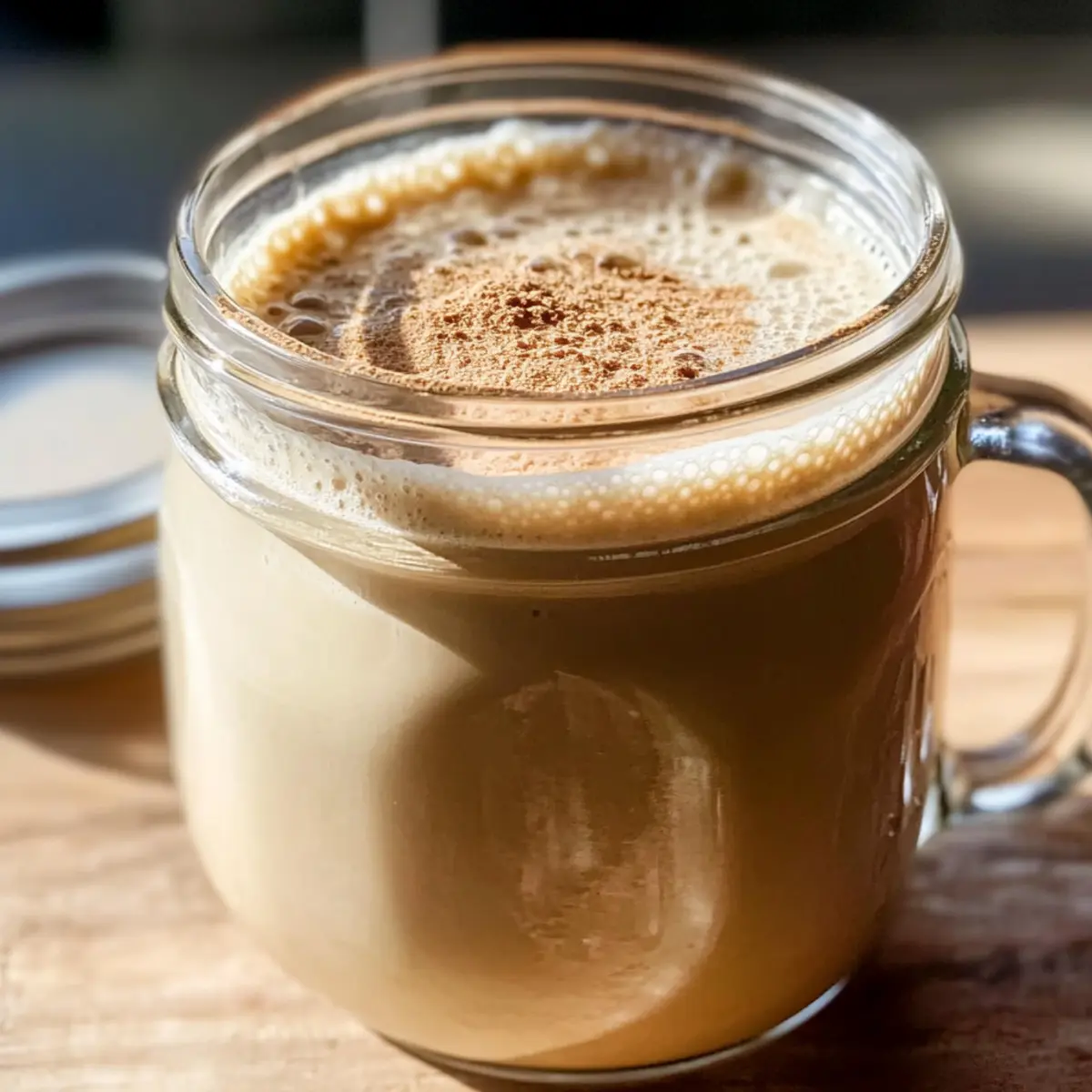 Selbstgemachter brauner Zucker Kaffeecremer für Genießer