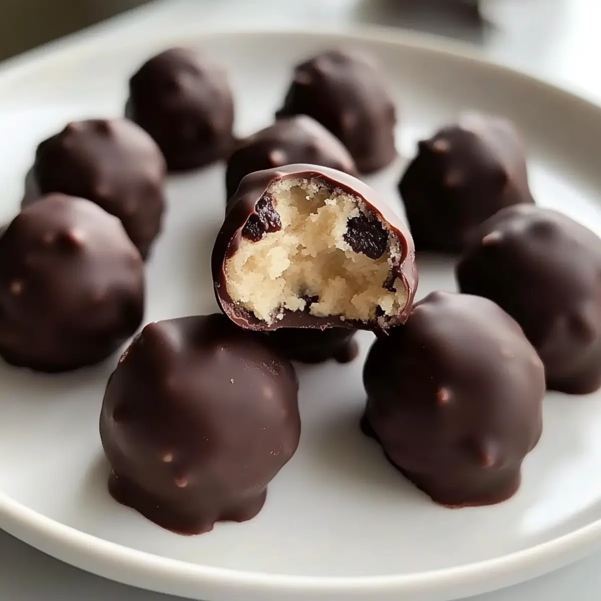 Keine-Bake Keksteig Bissen für süße Naschereien