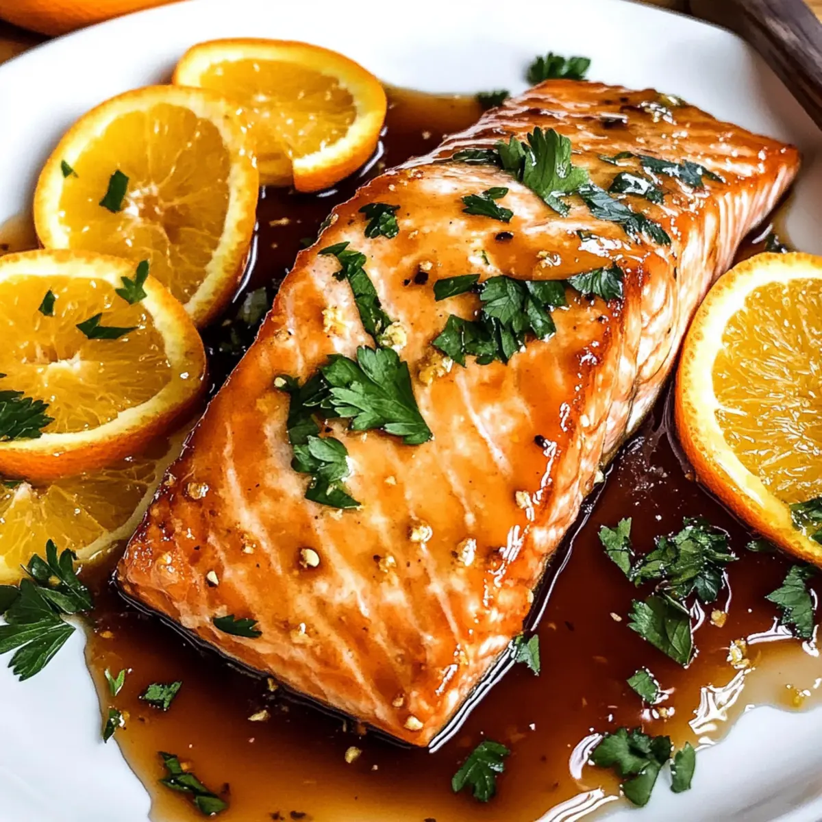 Orangen-Glasierte Lachs in 15 Minuten genießen