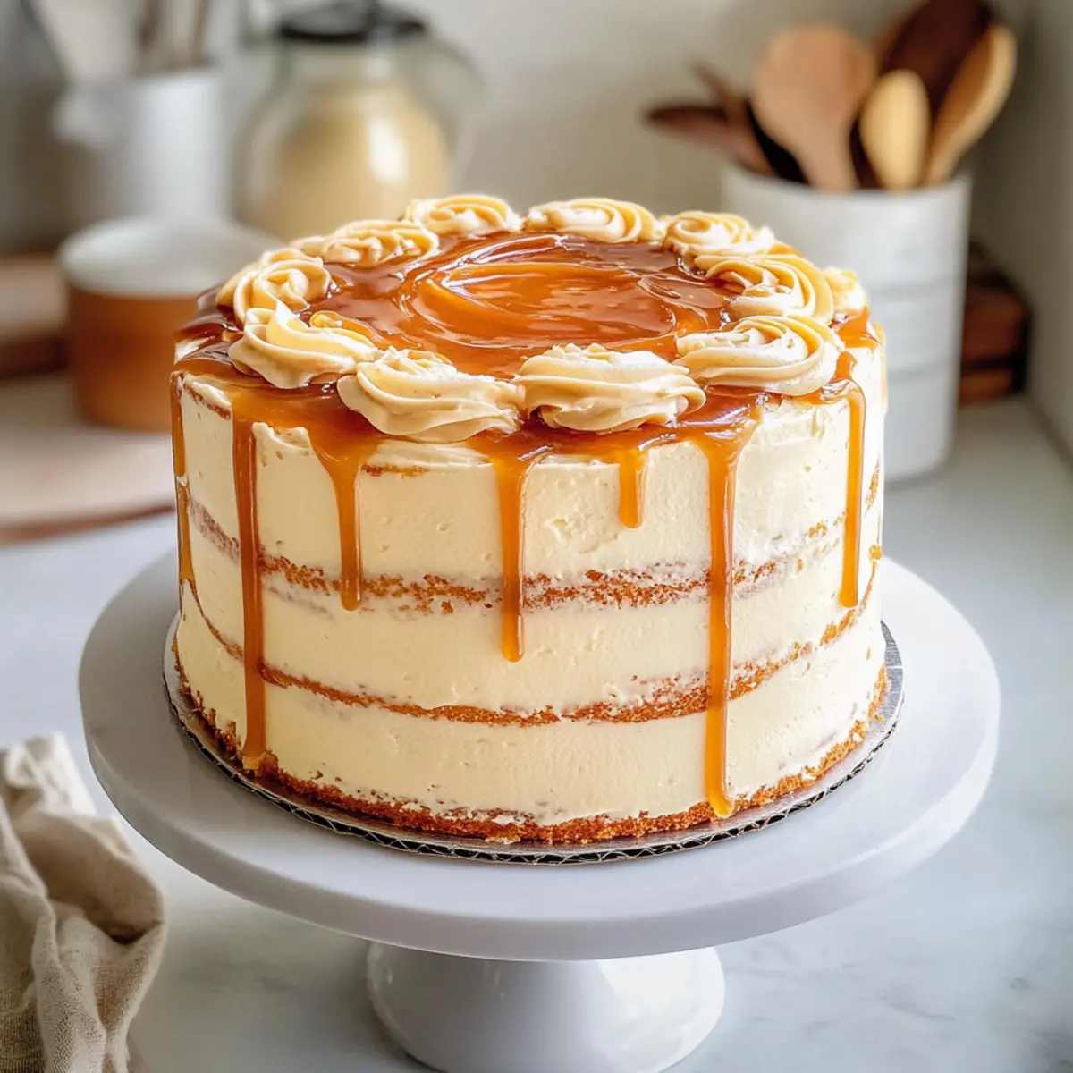 Gesalzener Karamellkuchen für echte Naschkatzen