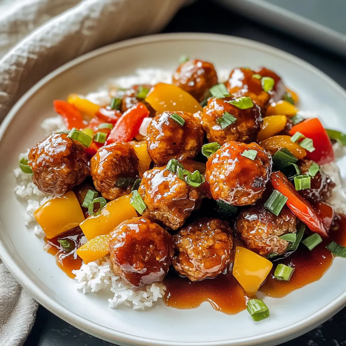 Süßsauerer Fleischbällchen für die ganze Familie