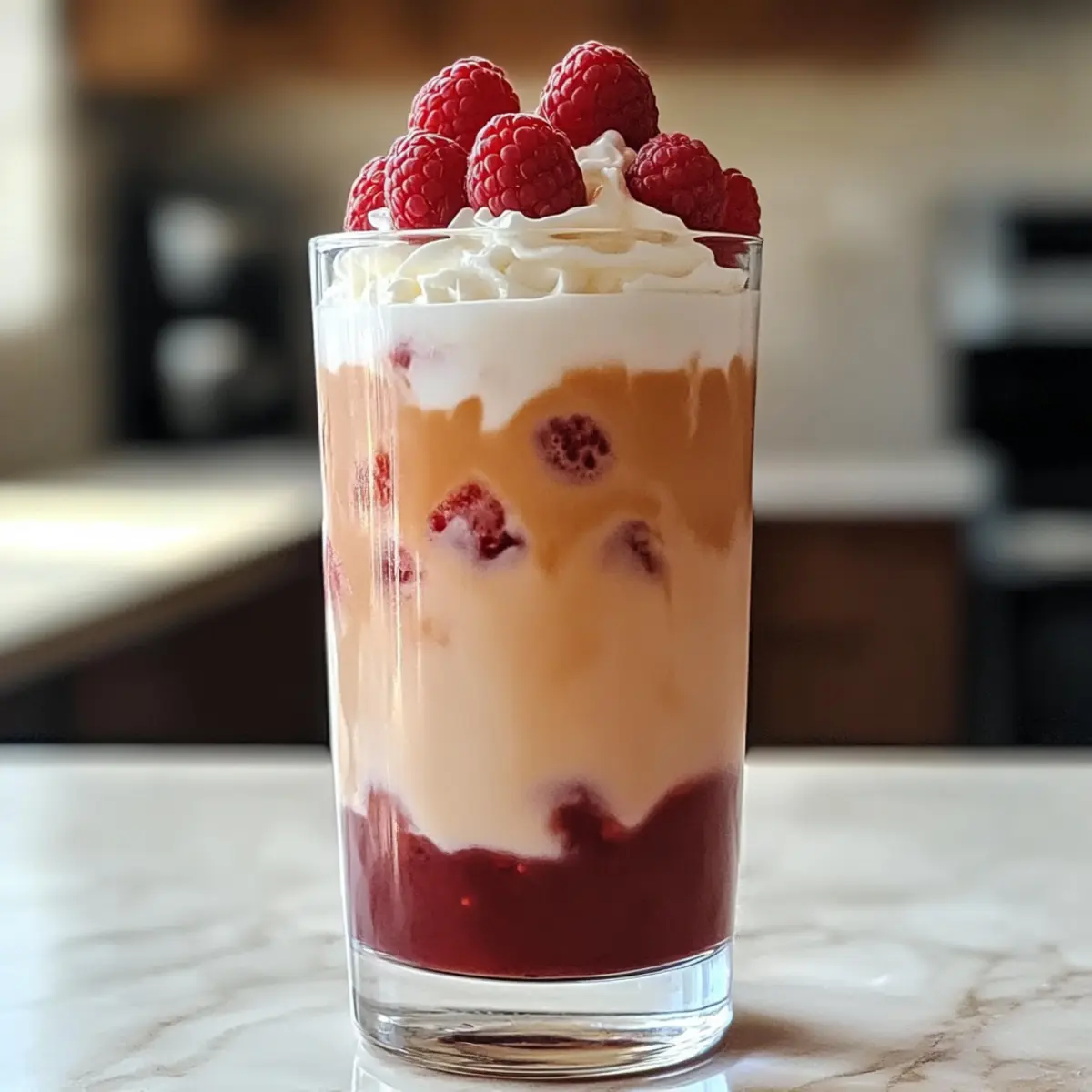 Vanille Himbeer Eiskaffee: So einfach und lecker!