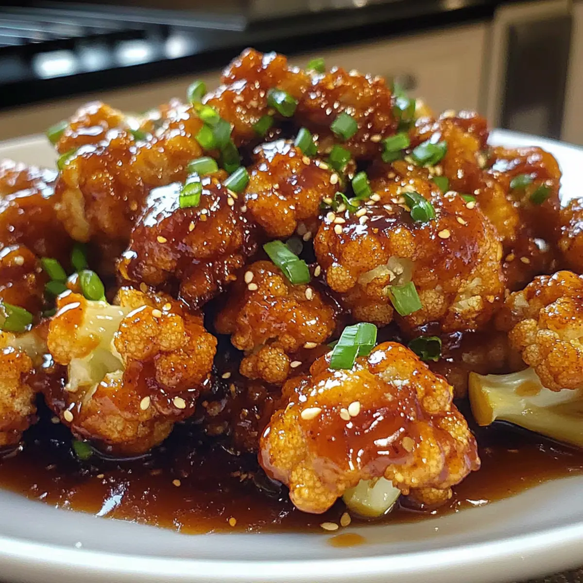 Unglaubliche Klebrige Honig Knoblauch Blumenkohl Rezept