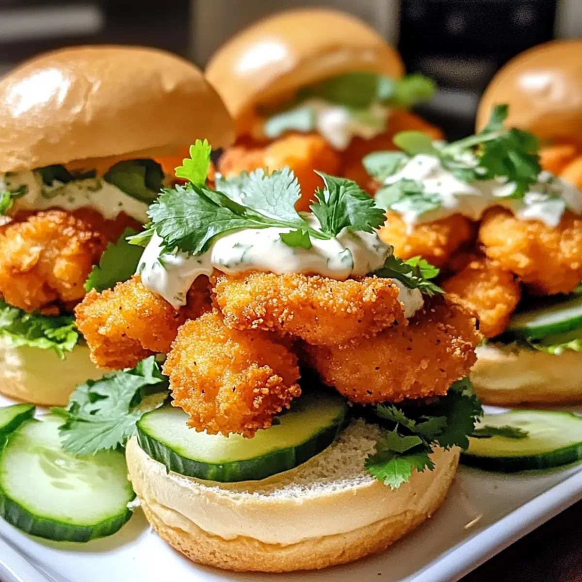 Bang Bang Hühnchen Slider für deine nächste Party