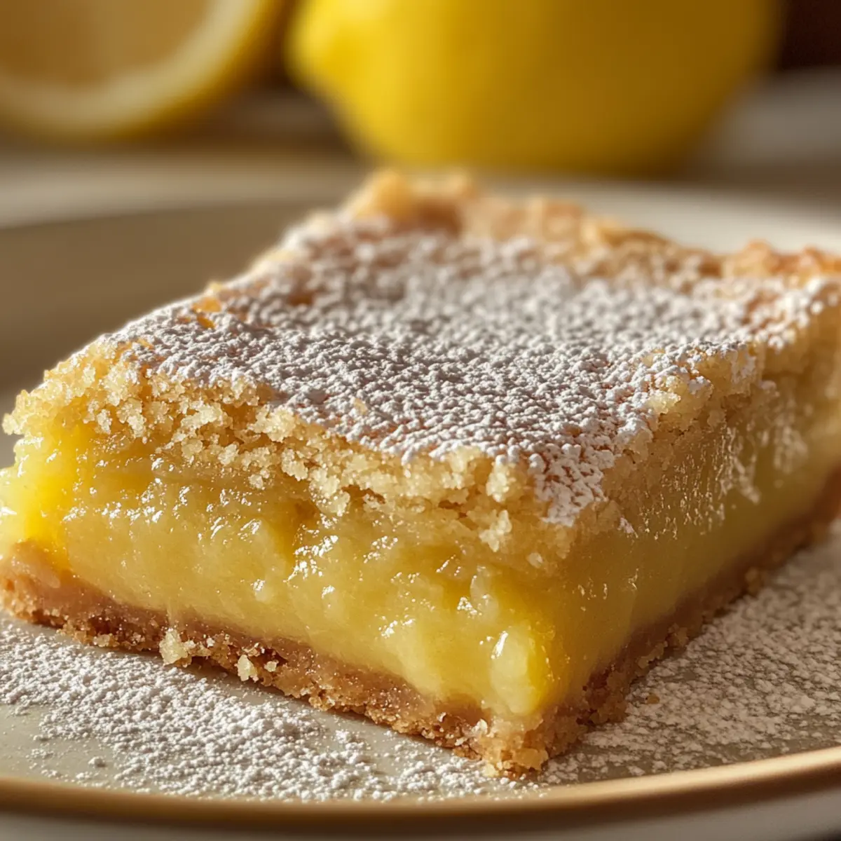 Bester Zitronenbar Rezept mit nussiger Butterkruste