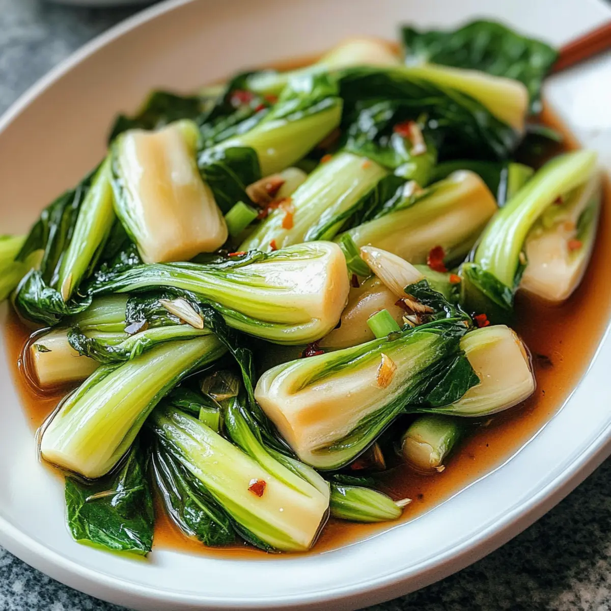 Bok Choi mit Austernsauce in 15 Minuten zubereiten