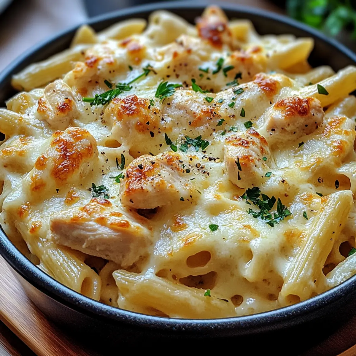 Käse-Hühnchen-Pasta: Einfaches Wohlfühlessen für die Familie