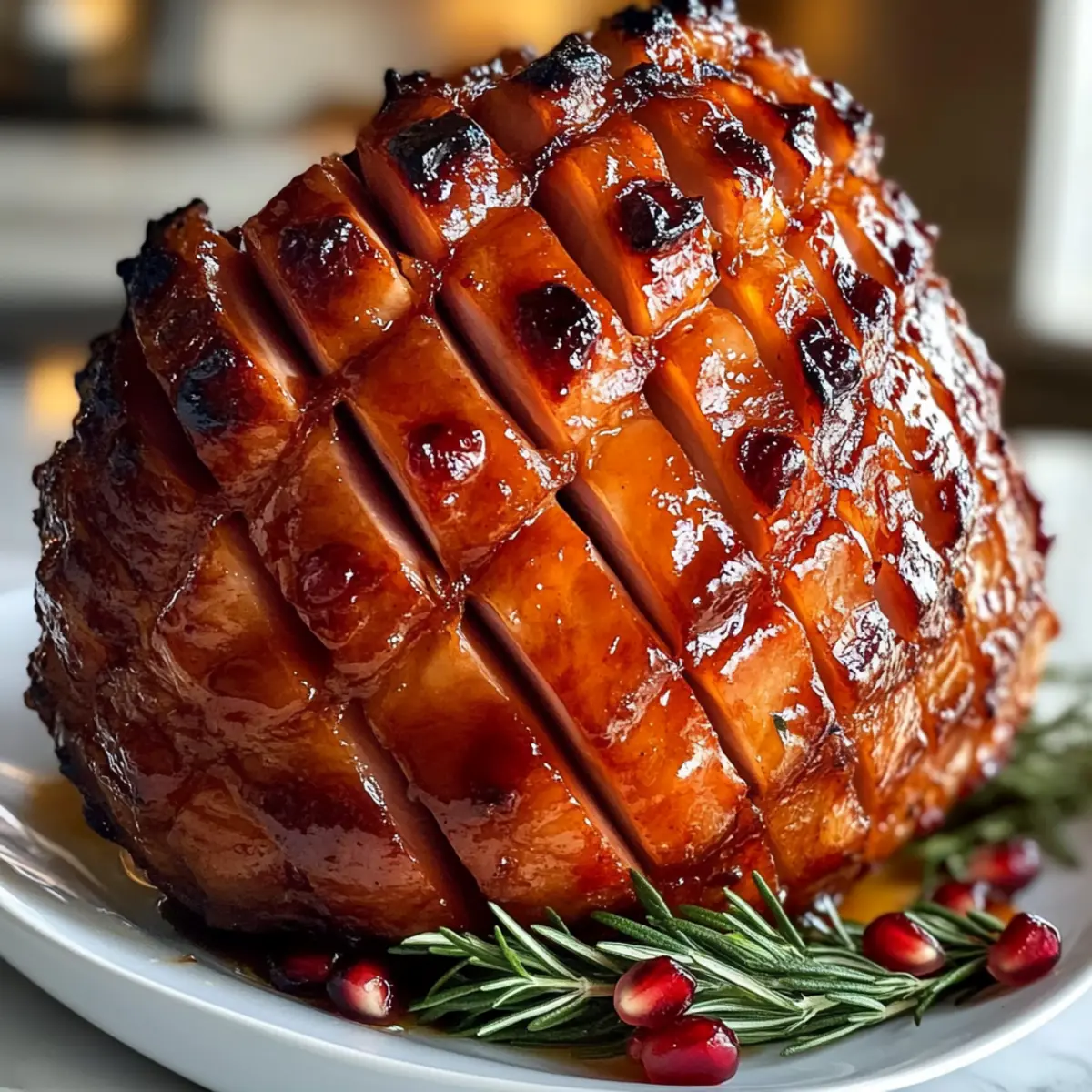 Weihnachtsschinken mit Ahornsirup-Glasur Rezept