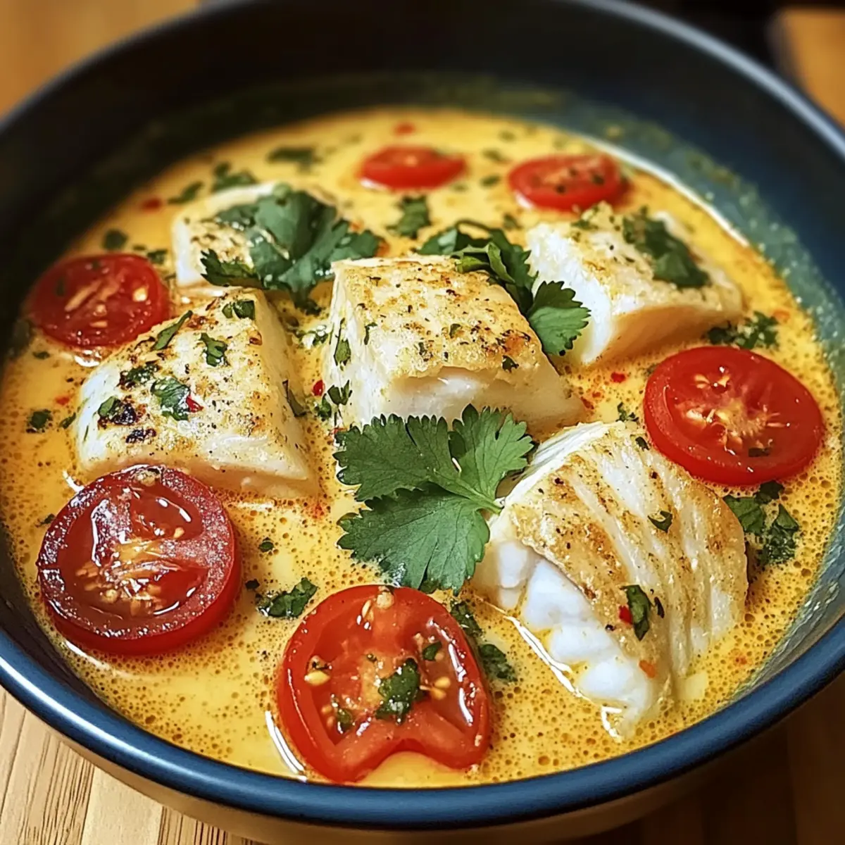 Cremige Kokosnuss-Weiße Fischsuppe für Genießer