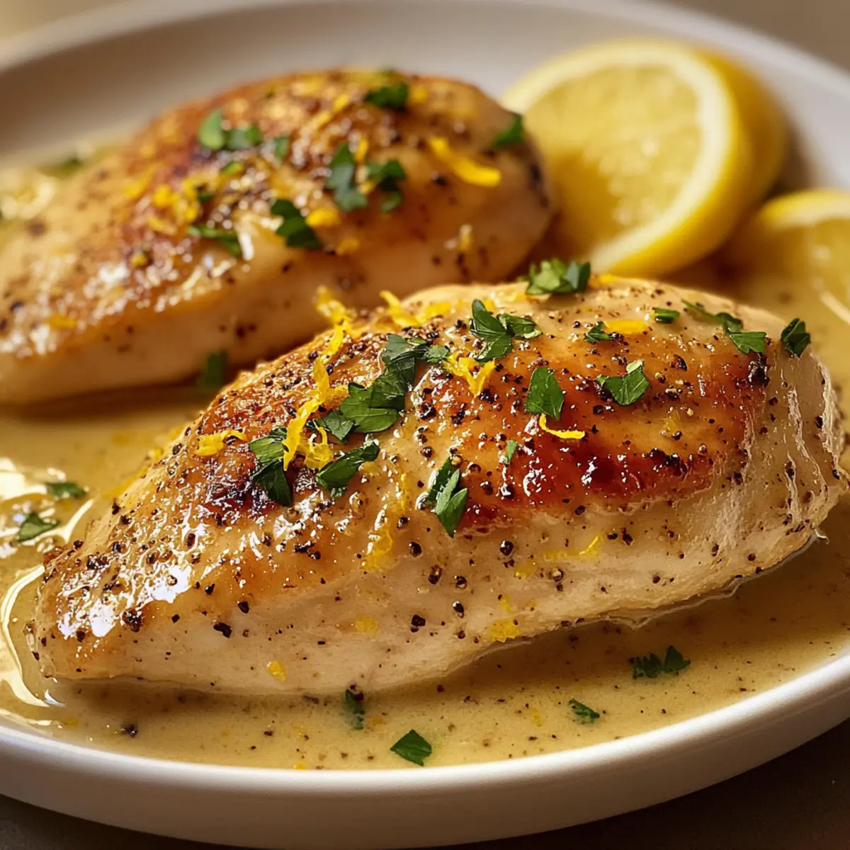 Cremiges Zitronenpfefferhühnchen in 30 Minuten